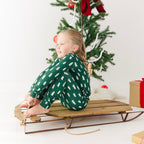 Christmas Trees Small Ribbed Two-Piece Set