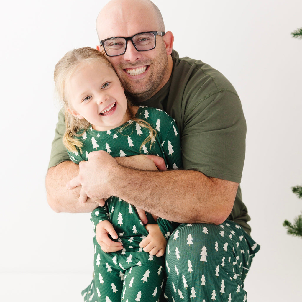 Christmas Trees Small Ribbed Men's Pants