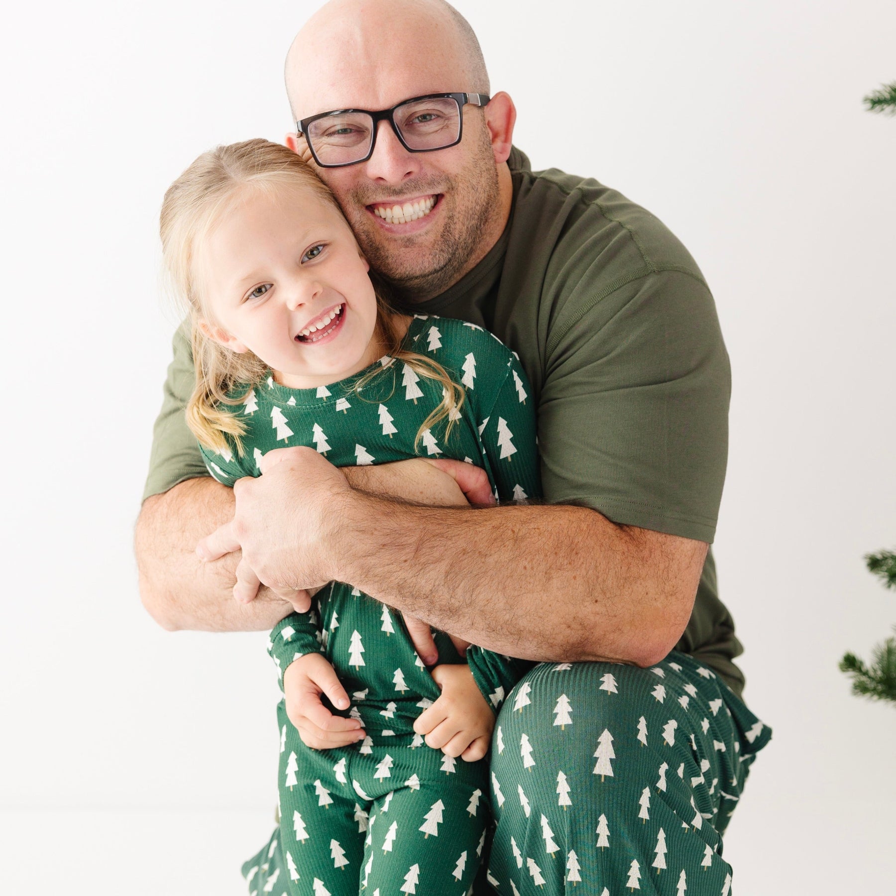 Christmas Trees Small Ribbed Men's Pants