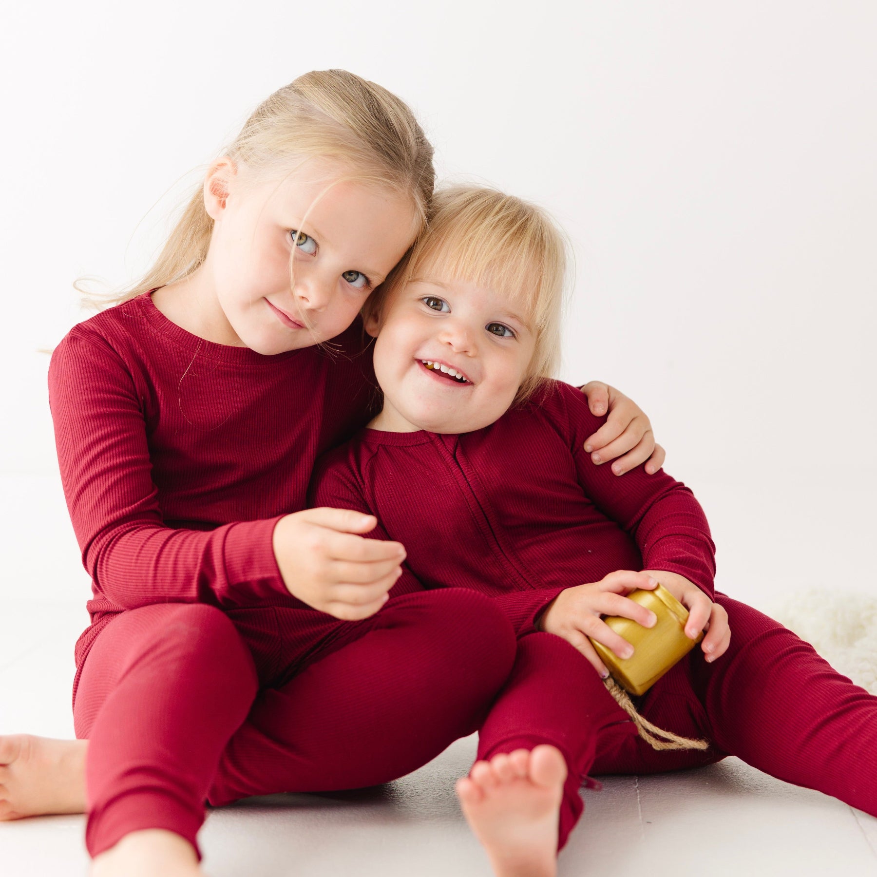 Maroon Small Ribbed Zip Romper