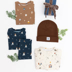 Snowmen Small Ribbed Two-Piece Set