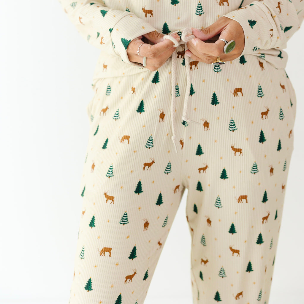 Reindeer Forest Small Ribbed Women's Pants