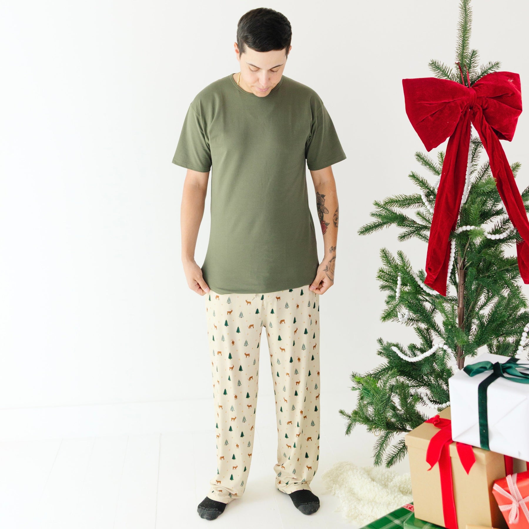Reindeer Forest Small Ribbed Men's Pants