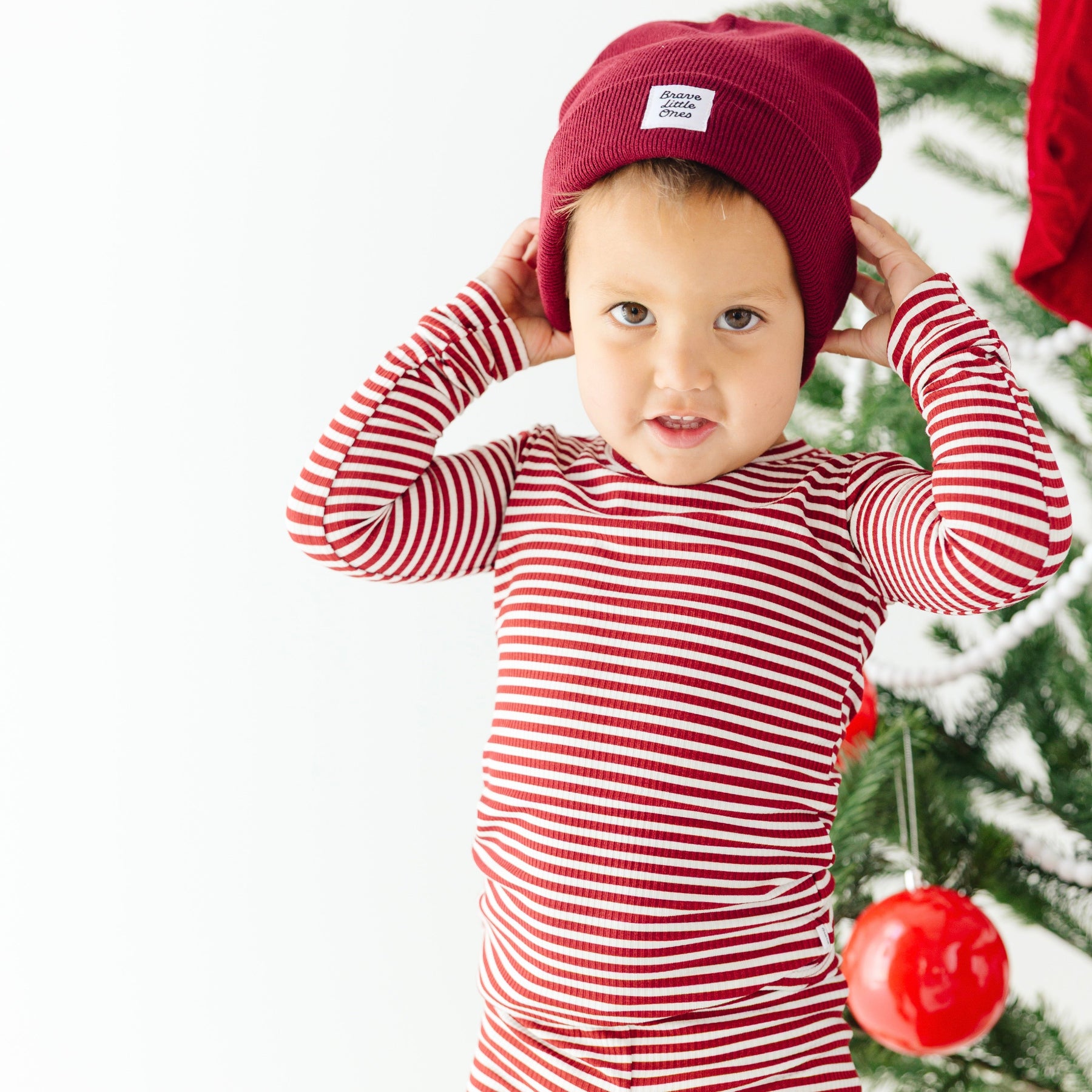 Dark Maroon Knit Beanie