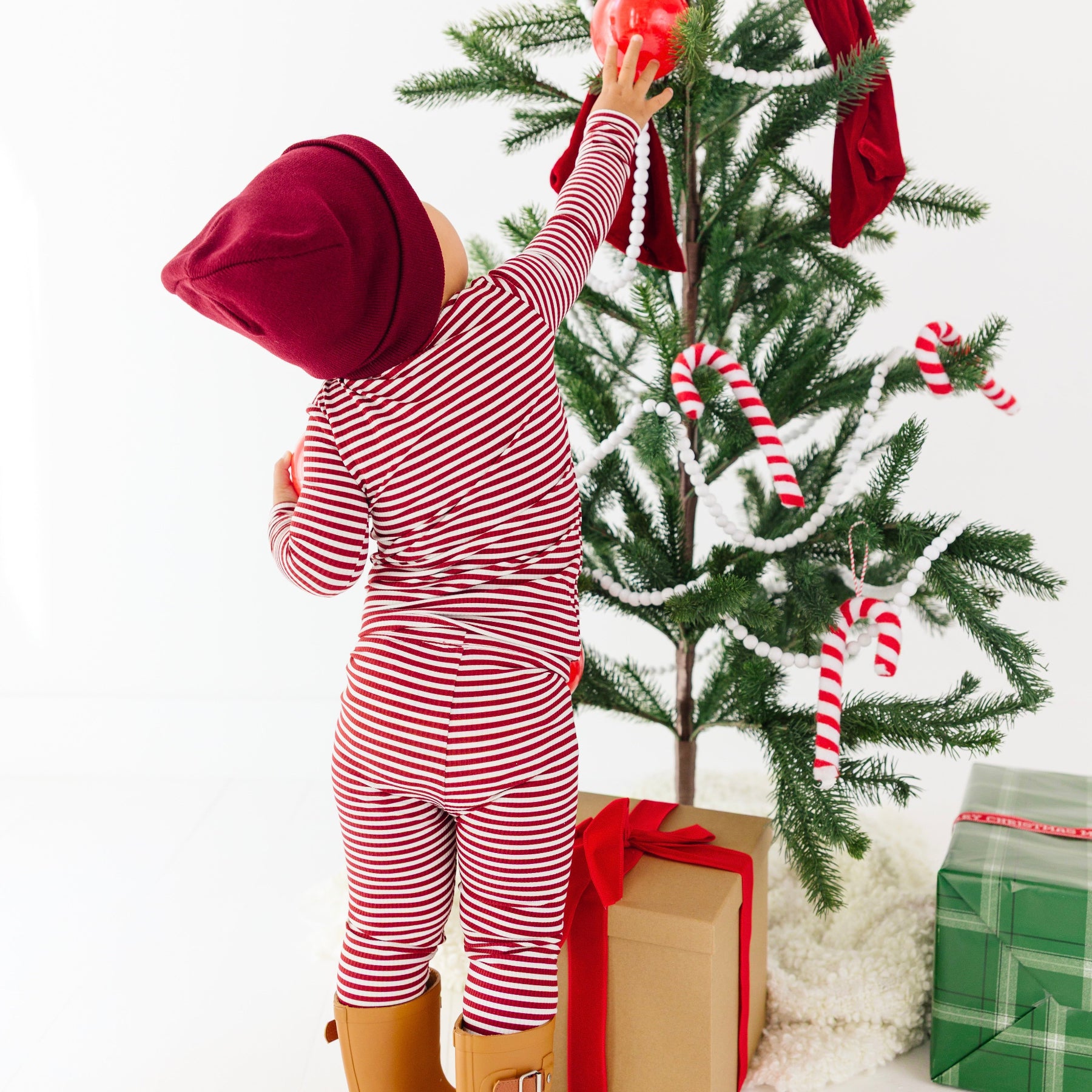 Dark Maroon Knit Beanie