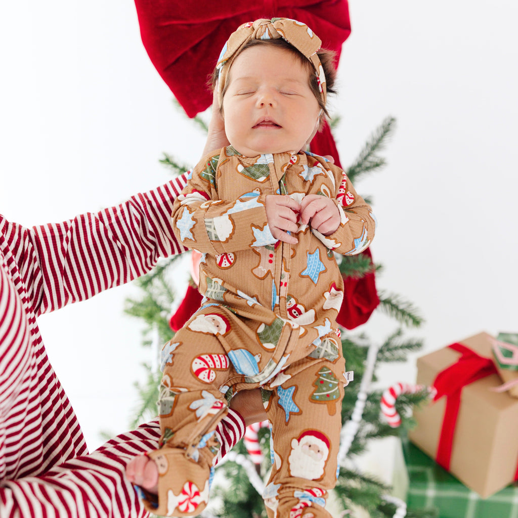 Sugar Cookies Small Ribbed Zip Romper