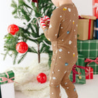 Hot Cocoa Small Ribbed Zip Romper