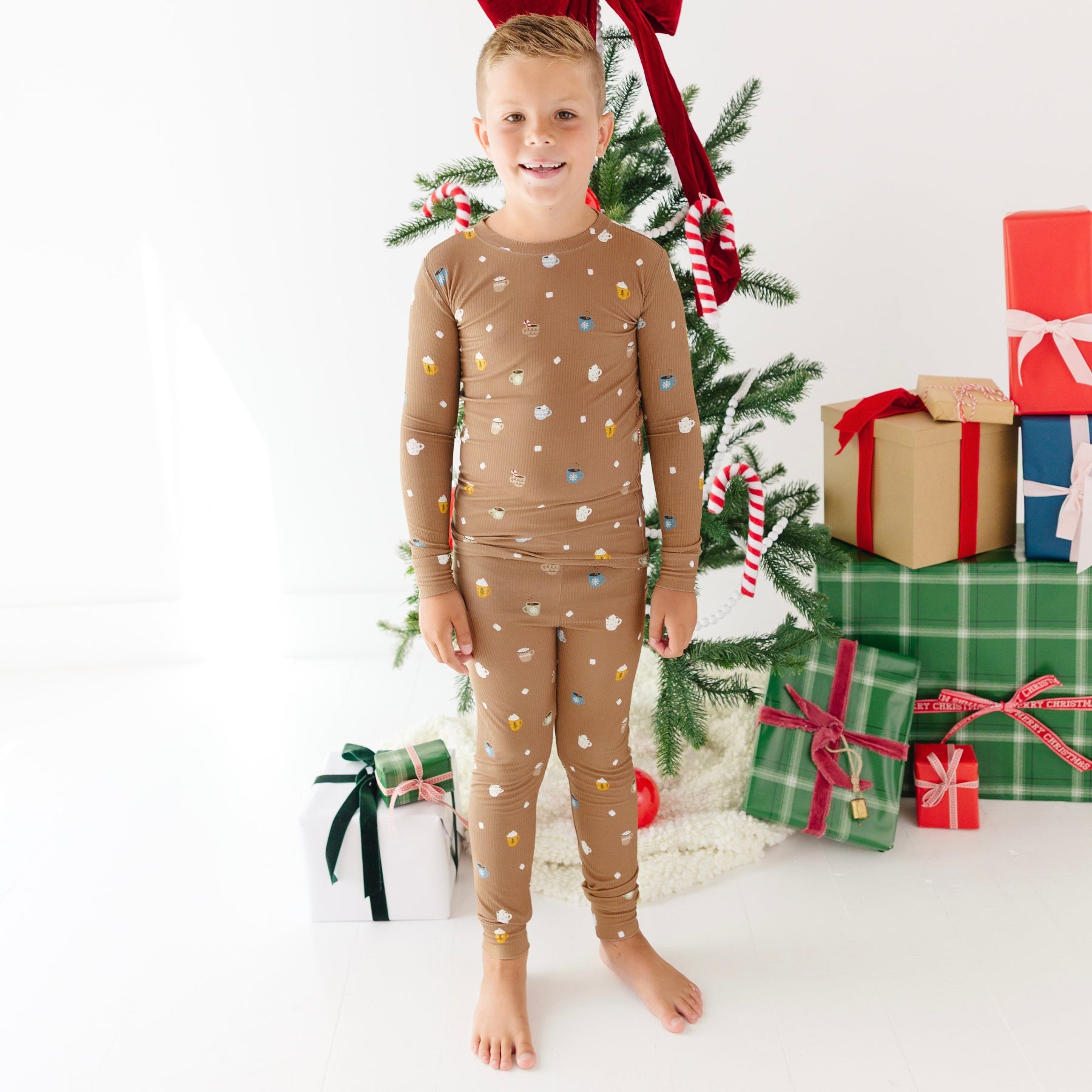 Hot Cocoa Small Ribbed Two-Piece Set