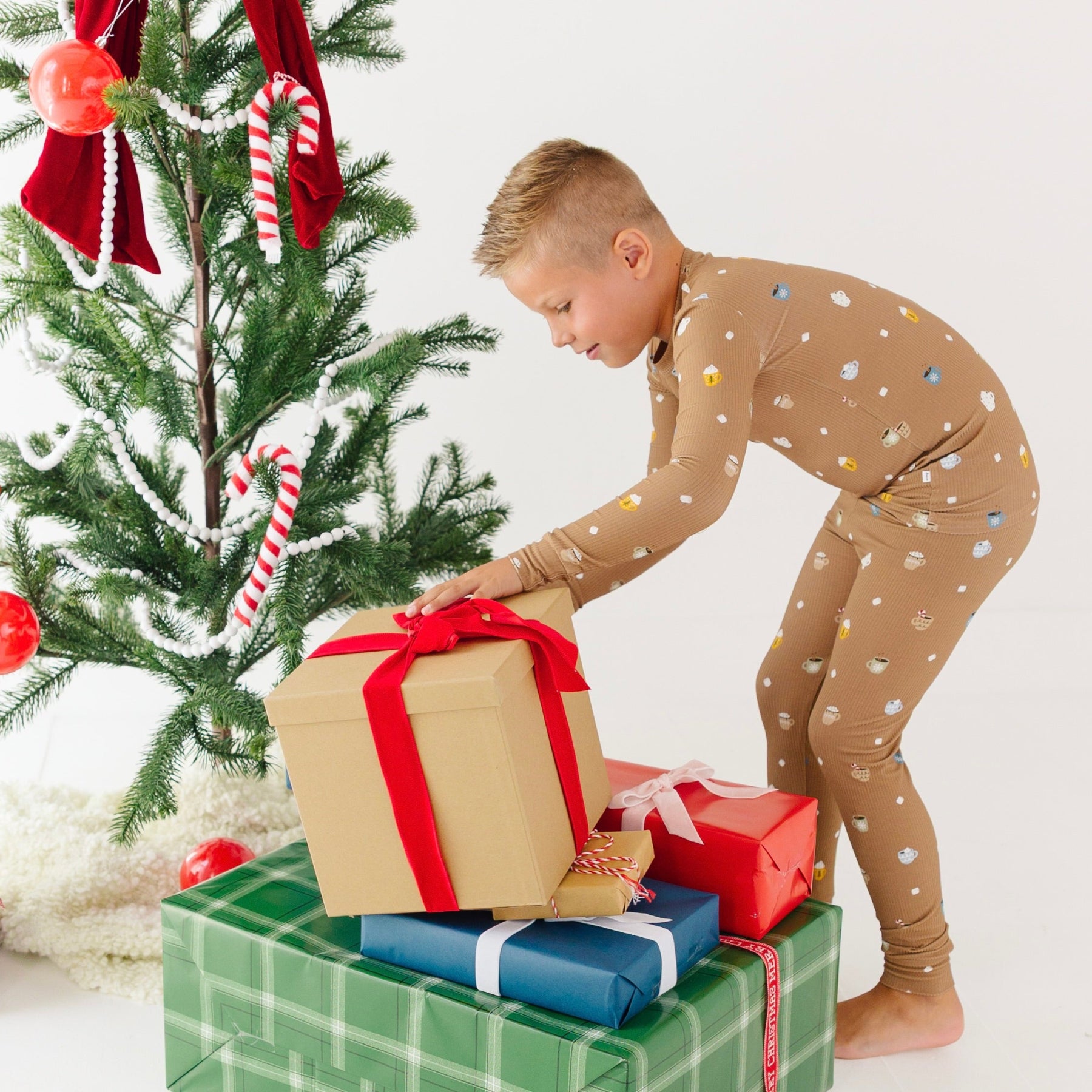 Hot Cocoa Small Ribbed Two-Piece Set