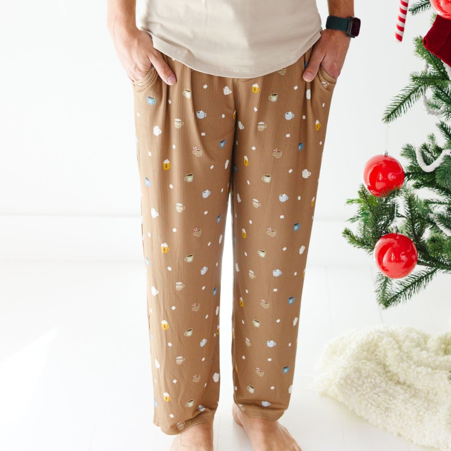 Hot Cocoa Small Ribbed Men's Pants