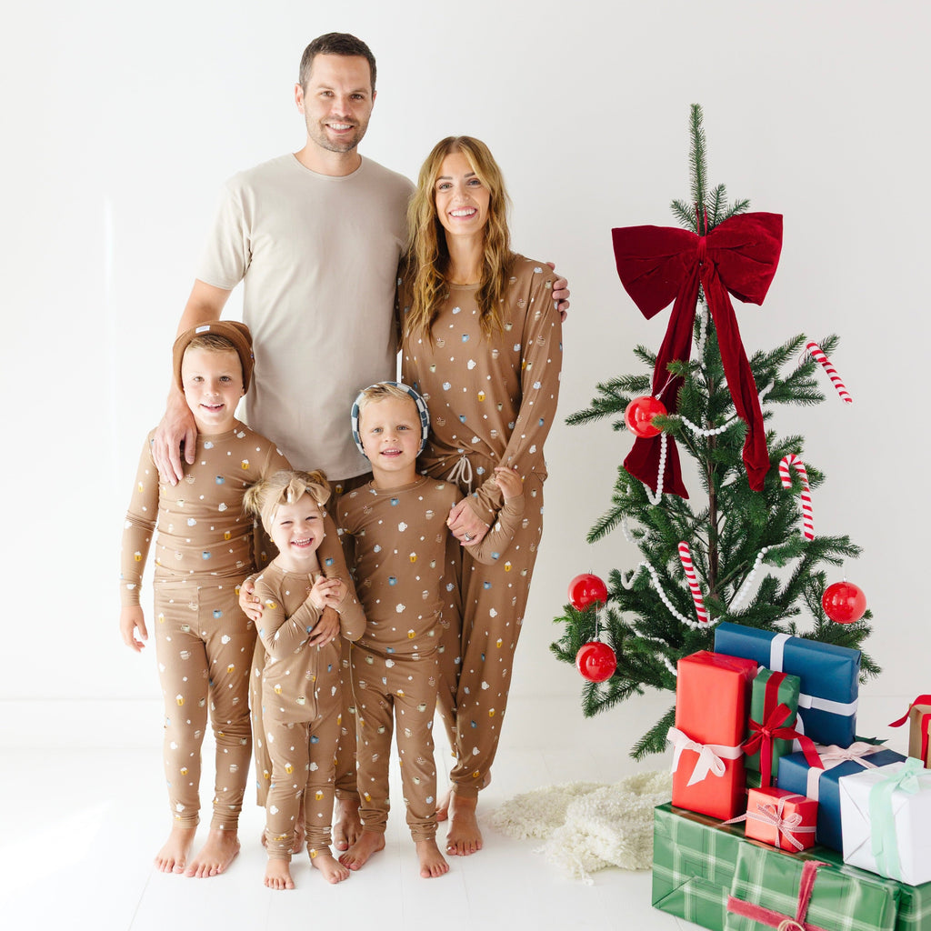 Hot Cocoa Small Ribbed Zip Romper