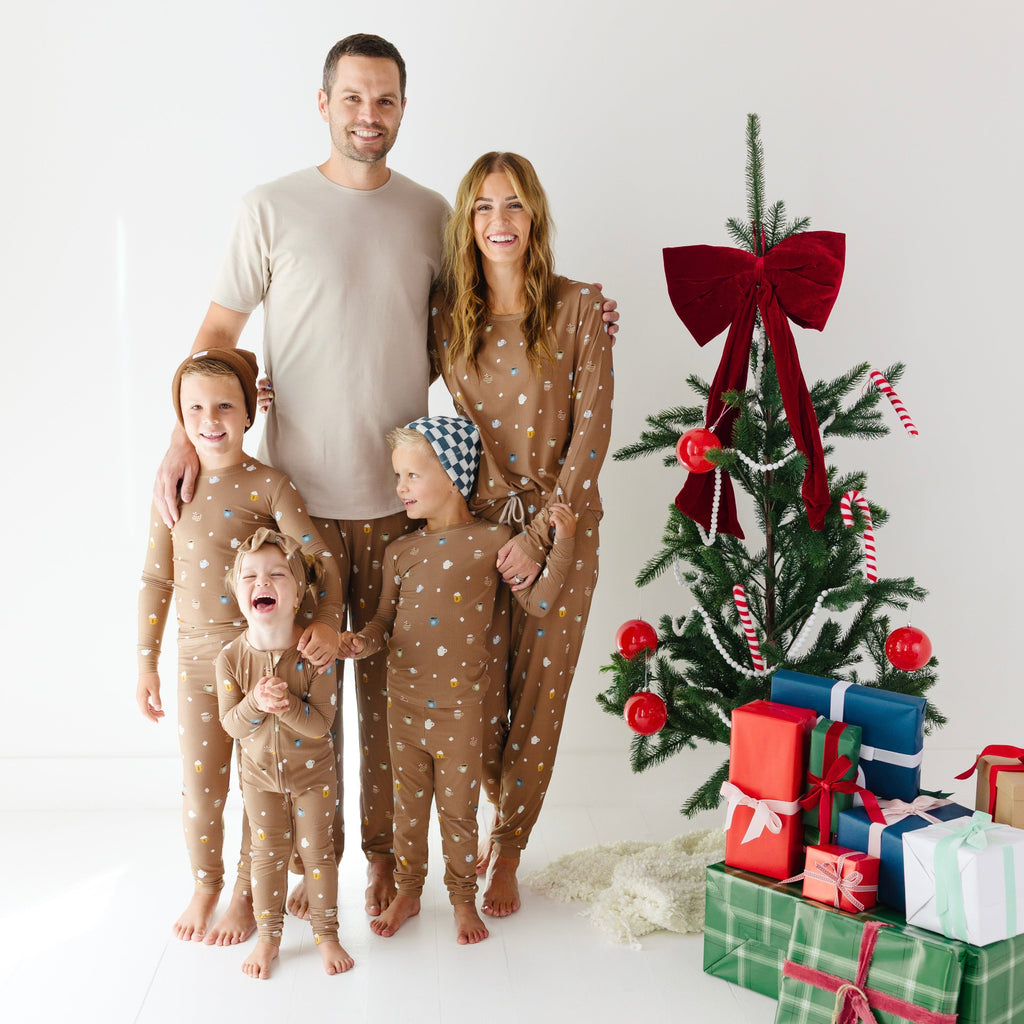 Hot Cocoa Small Ribbed Zip Romper