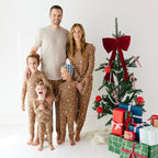 Hot Cocoa Small Ribbed Zip Romper