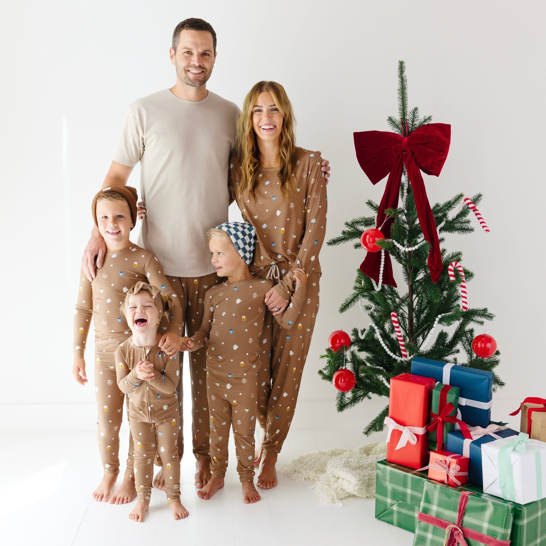 Hot Cocoa Small Ribbed Zip Romper