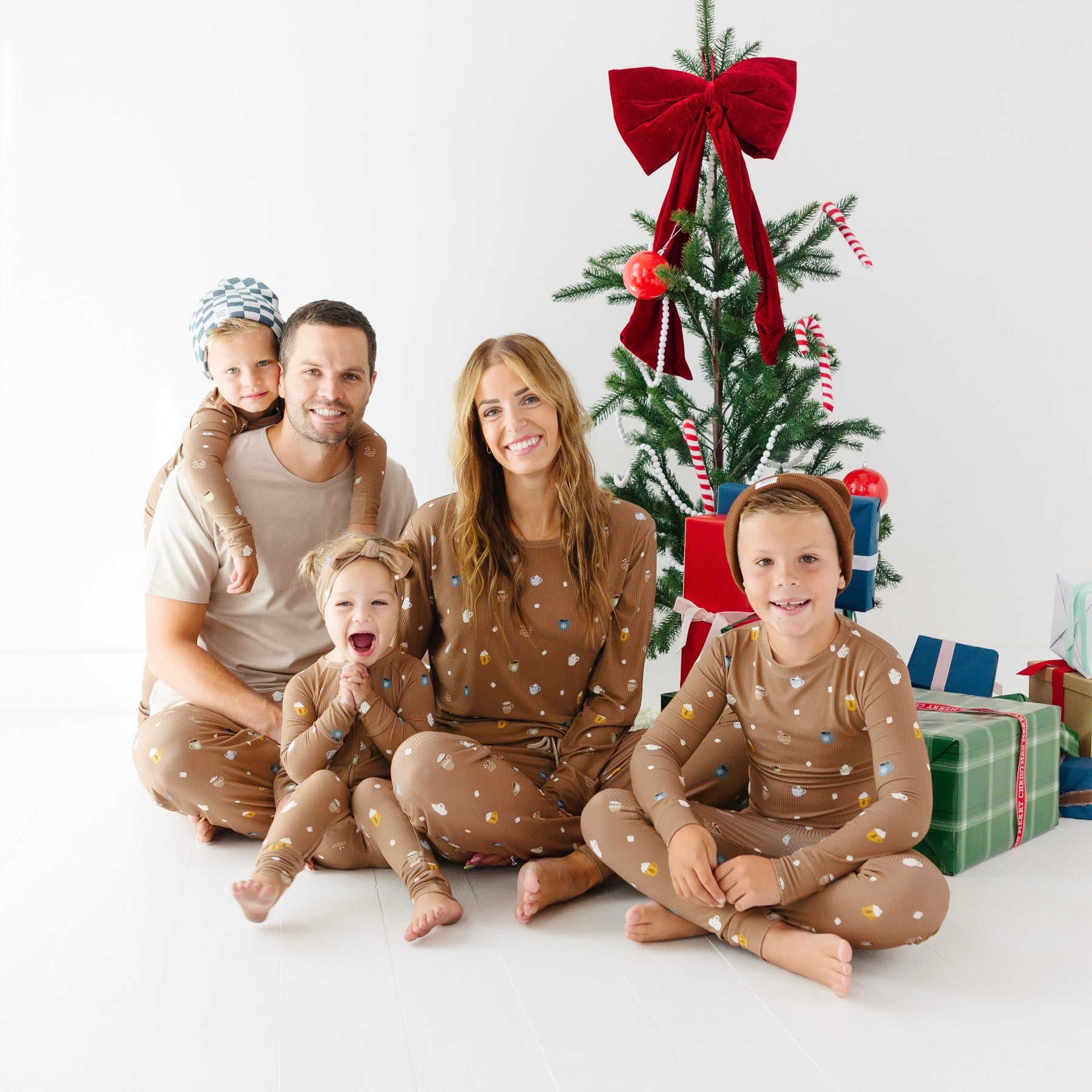 Hot Cocoa Small Ribbed Zip Romper