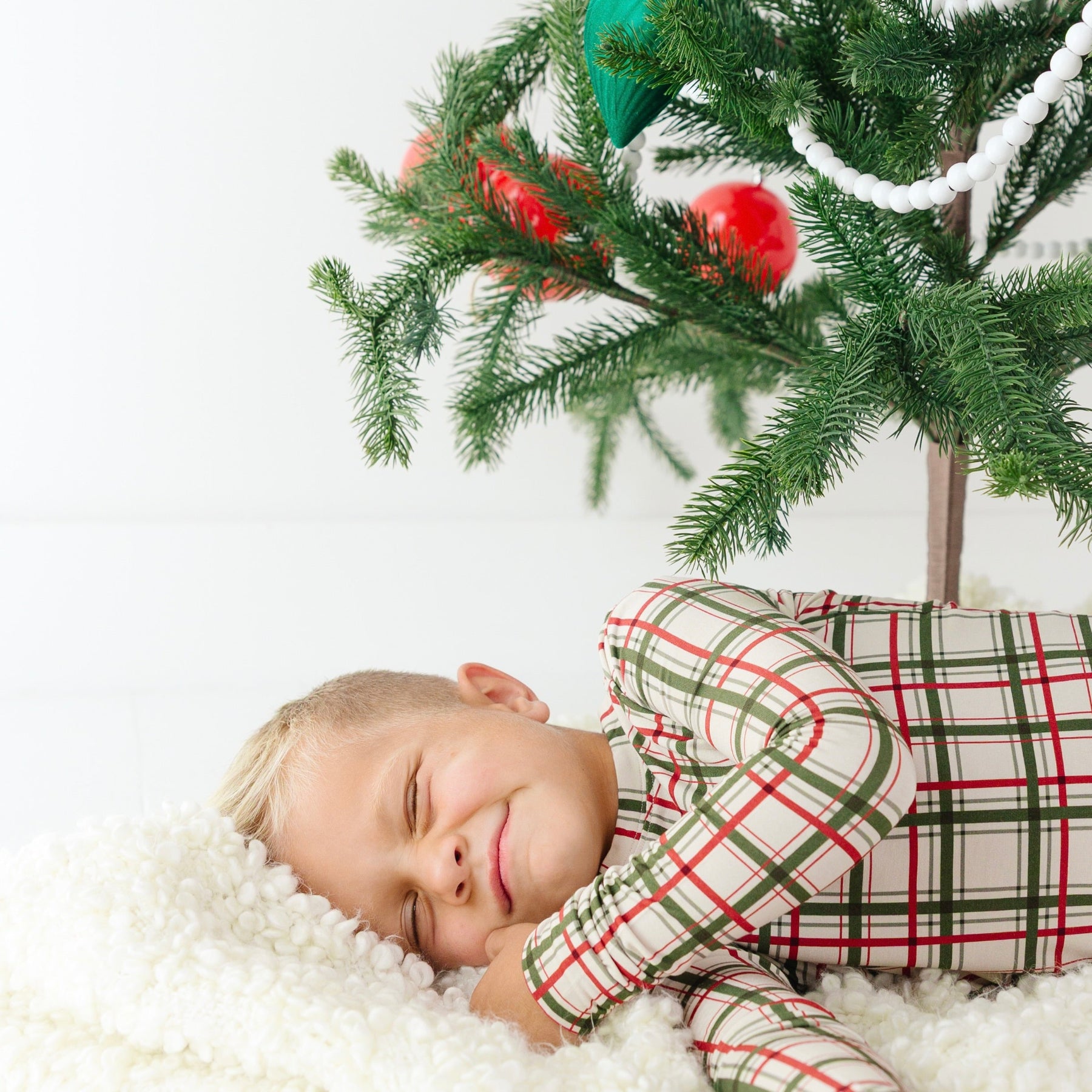 Double Plaid Two-Piece Set