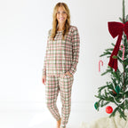 Double Plaid Women's Matching Set