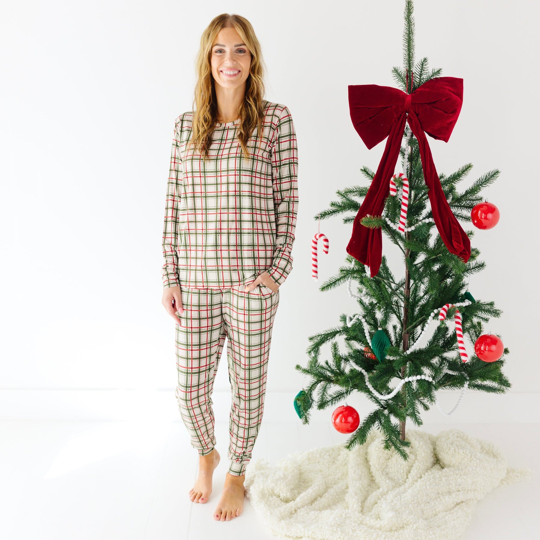 Double Plaid Women's Pants