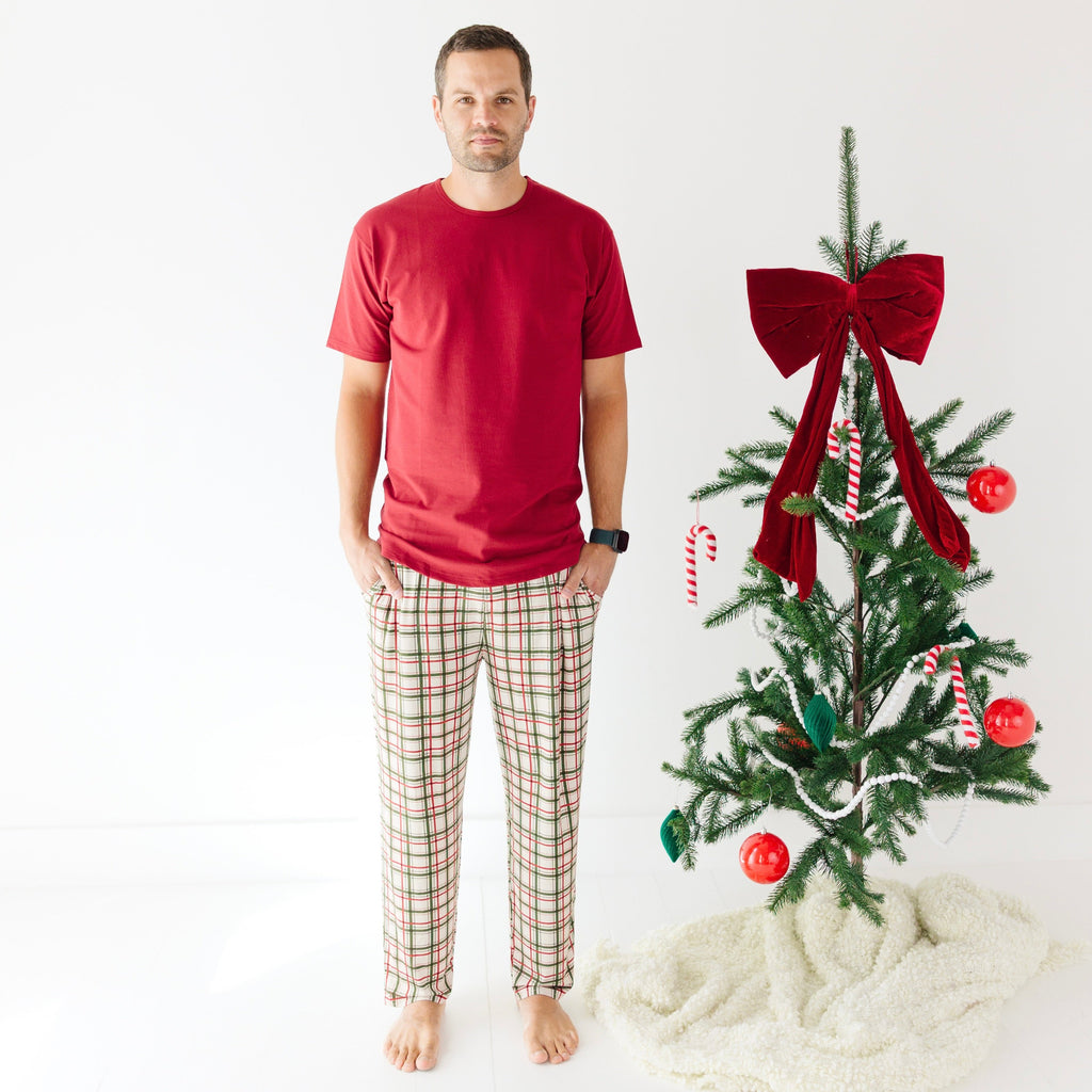 Double Plaid Men's Pants