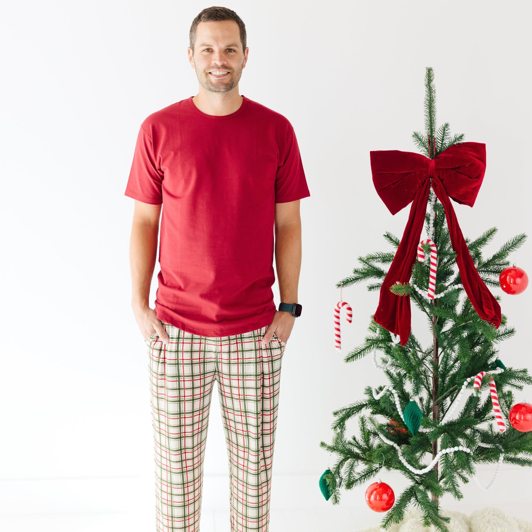 Double Plaid Men's Pants