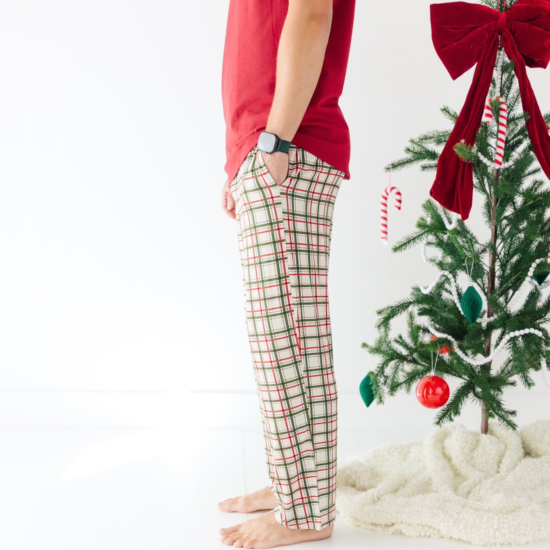 Double Plaid Men's Pants