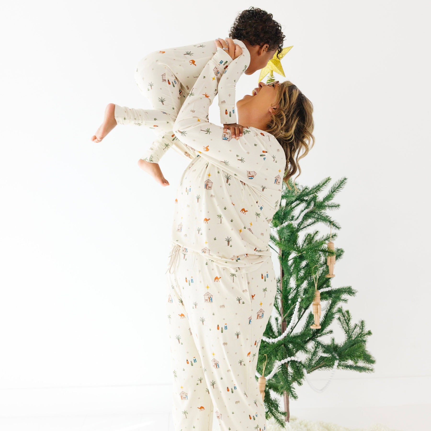 Nativity Small Ribbed Women's Long Sleeve Top