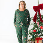 Santa Small Ribbed Women's Matching Set