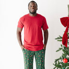 Red Men's Short Sleeve Shirt