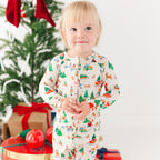 Santa's Workshop Zip Romper