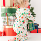 Santa's Workshop Zip Romper