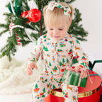 Santa's Workshop Zip Romper