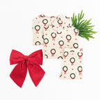 Christmas Wreaths Small Ribbed Two-Piece Set