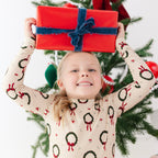 Christmas Wreaths Small Ribbed Two-Piece Set