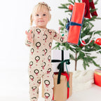 Christmas Wreaths Small Ribbed Bow