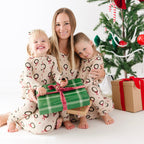 Christmas Wreaths Small Ribbed Women's Matching Set