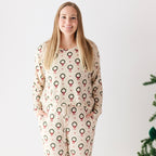 Christmas Wreaths Small Ribbed Women's Matching Set