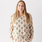 Christmas Wreaths Small Ribbed Women's Matching Set