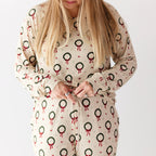 Christmas Wreaths Small Ribbed Women's Matching Set