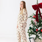 Christmas Wreaths Small Ribbed Women's Matching Set