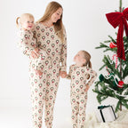 Christmas Wreaths Small Ribbed Zip Romper
