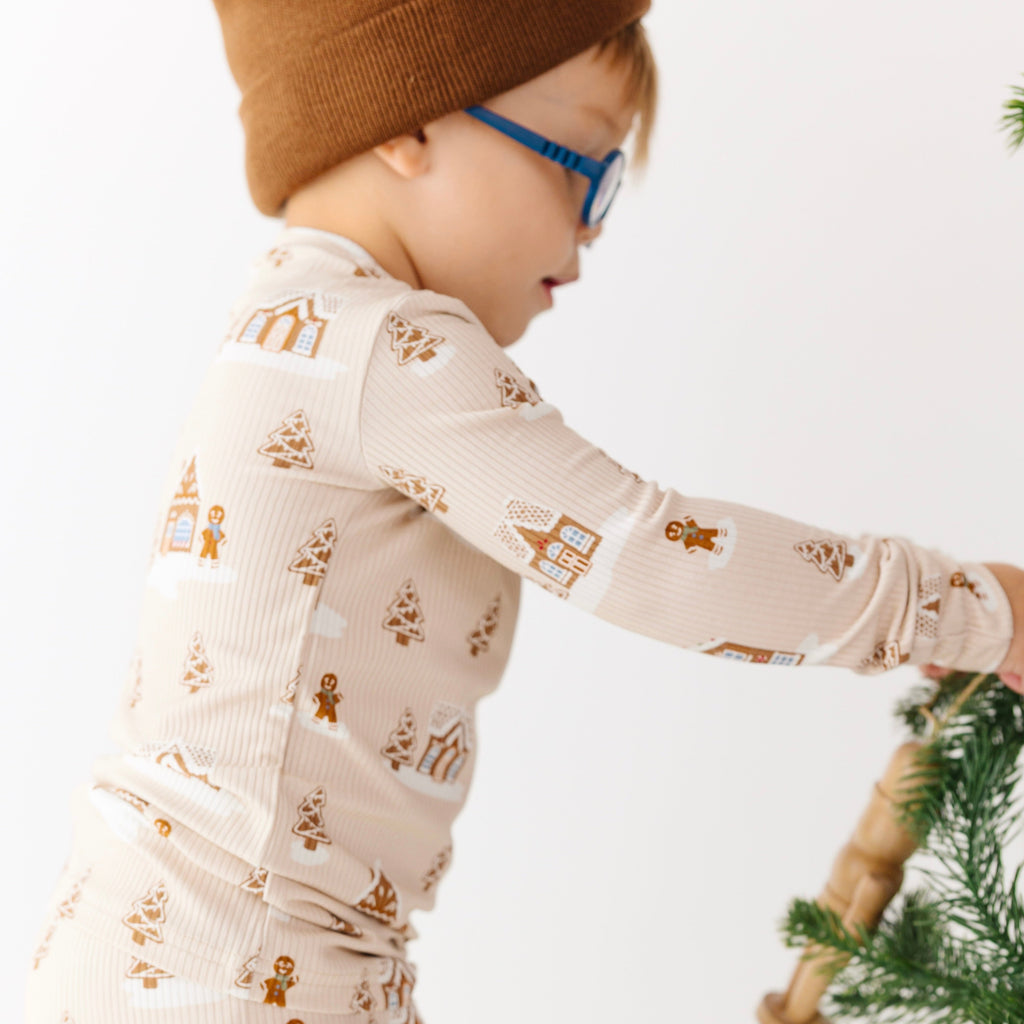 Gingerbread Small Ribbed Two-Piece Set