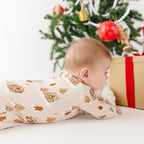 Gingerbread Small Ribbed Zip Romper