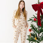 Gingerbread Small Ribbed Women's Pants