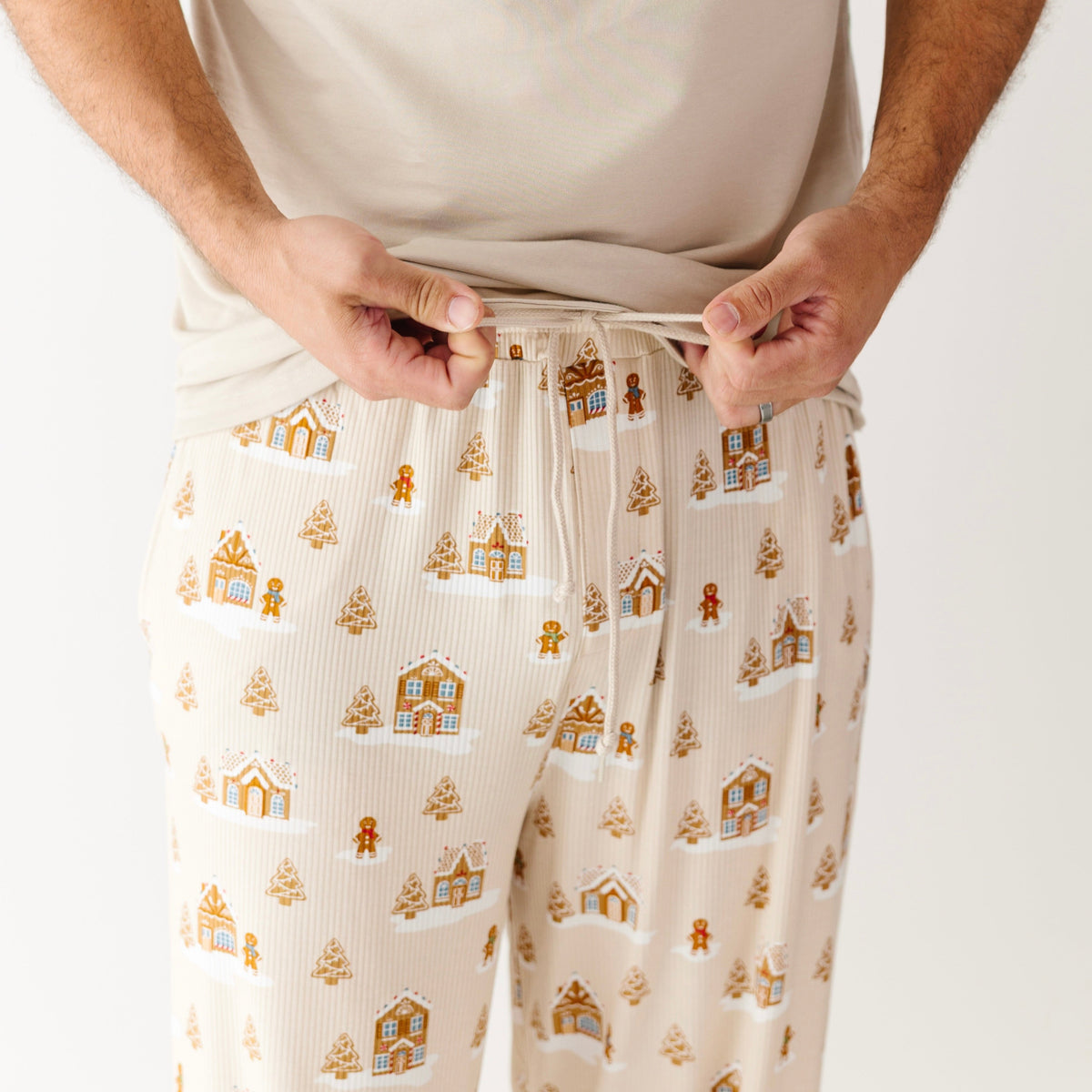 Gingerbread Small Ribbed Men's Pants