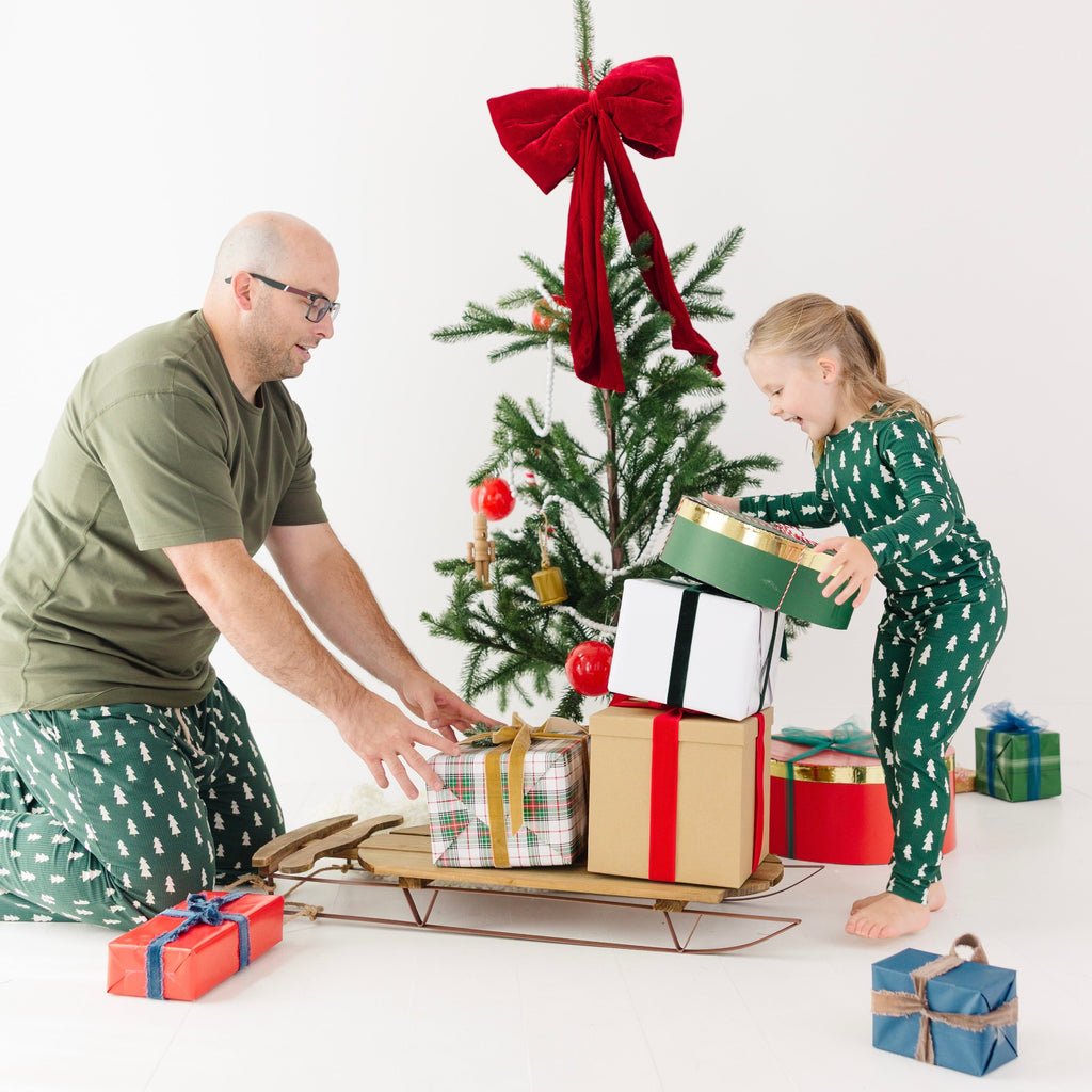 Christmas Trees Small Ribbed Men's Pants