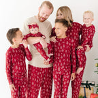 Reindeer & Santa Sleigh Small Ribbed Two-Piece Set