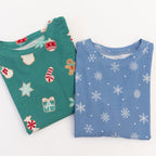 Snowflakes Small Ribbed Two-Piece Set