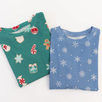 Sugar Cookies Frosted Teal Small Ribbed Two-Piece Set