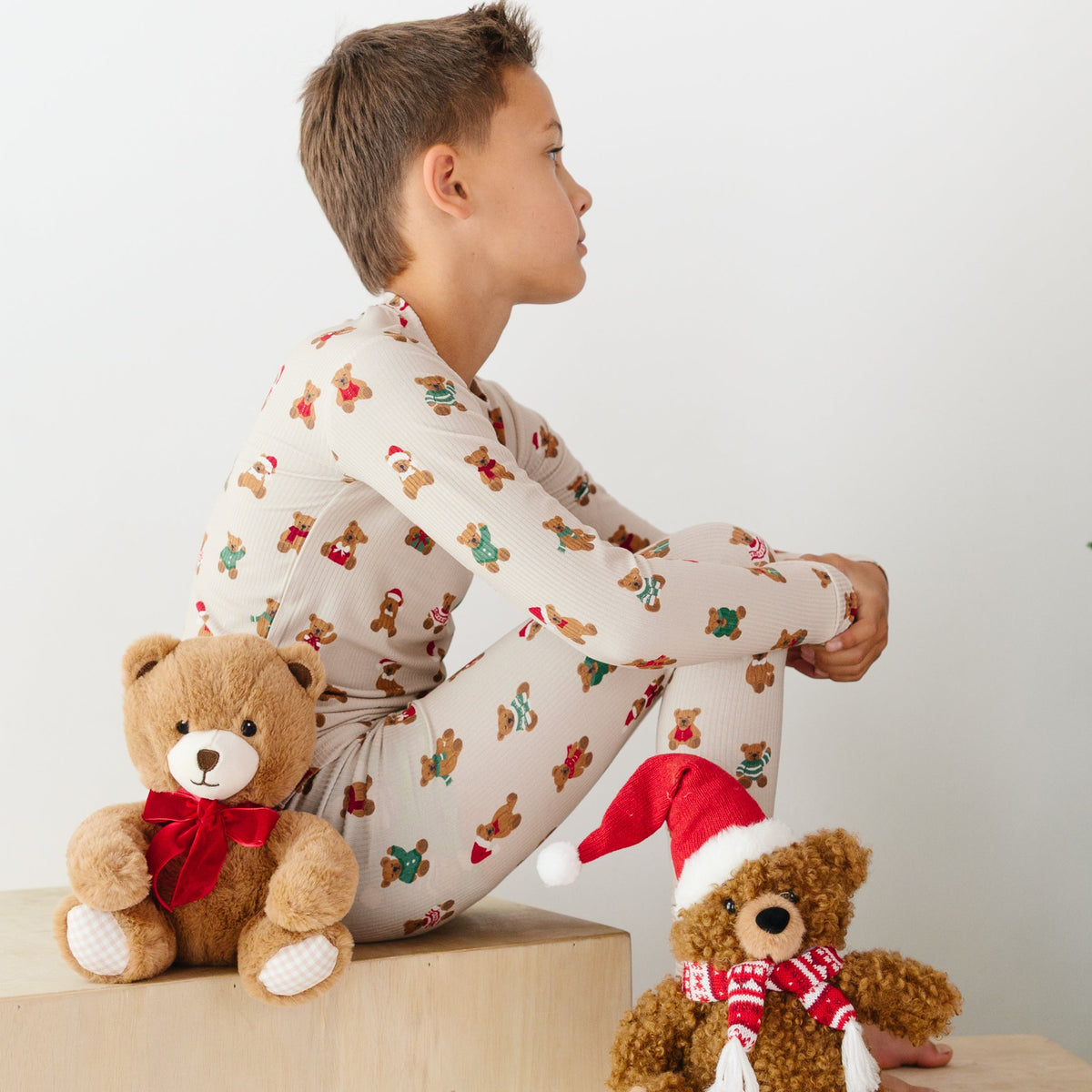 Teddy Bear Small Ribbed Two-Piece Set