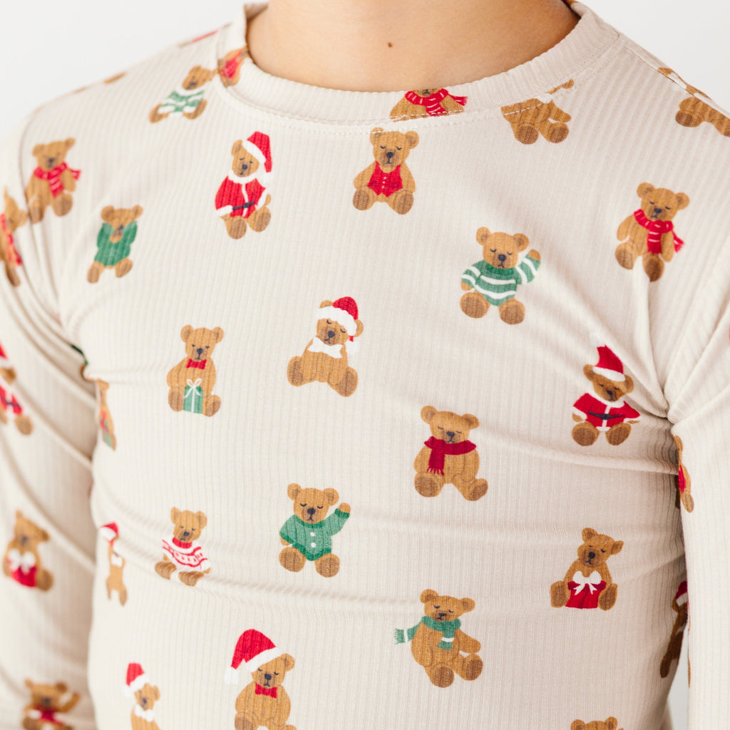 Teddy Bear Small Ribbed Two-Piece Set